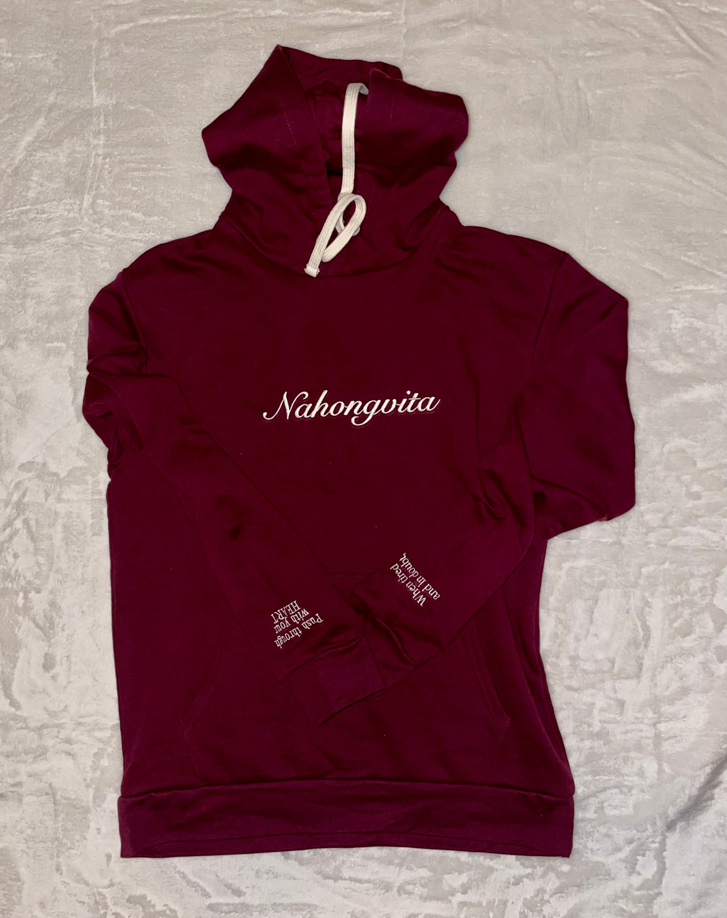 Nahongvita- Maroon Hoodie